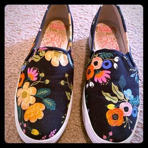 Rifle Paper Keds-size 6- double decker sneakers
